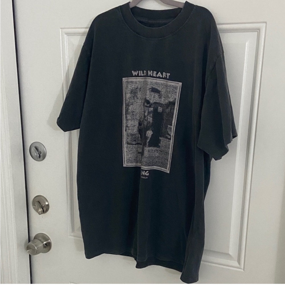 Anine Bing dark gray Graphic Tee